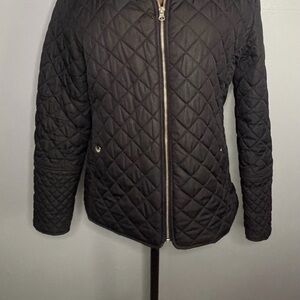 Faded Glory Black Quilted Puffer Jacket